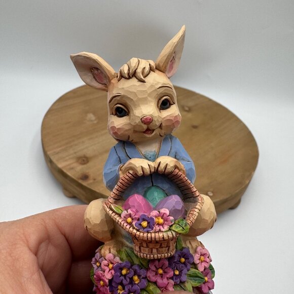 Jim Shore Egg-cited For Easter Figurine With Rotating Characters - Picture 9 of 11